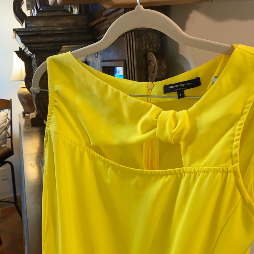 Nanette Lepore top in true lemon yellow